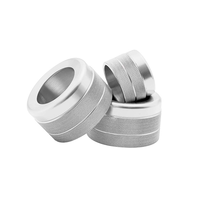 x xotic tech AC Control Radio Volume Knob Switch Button Ring Covers Trim Compatible with BMW X5 2014-2018, X6 2015â€“2019 F15 F16 (Silver) - 3pcs - Image 3